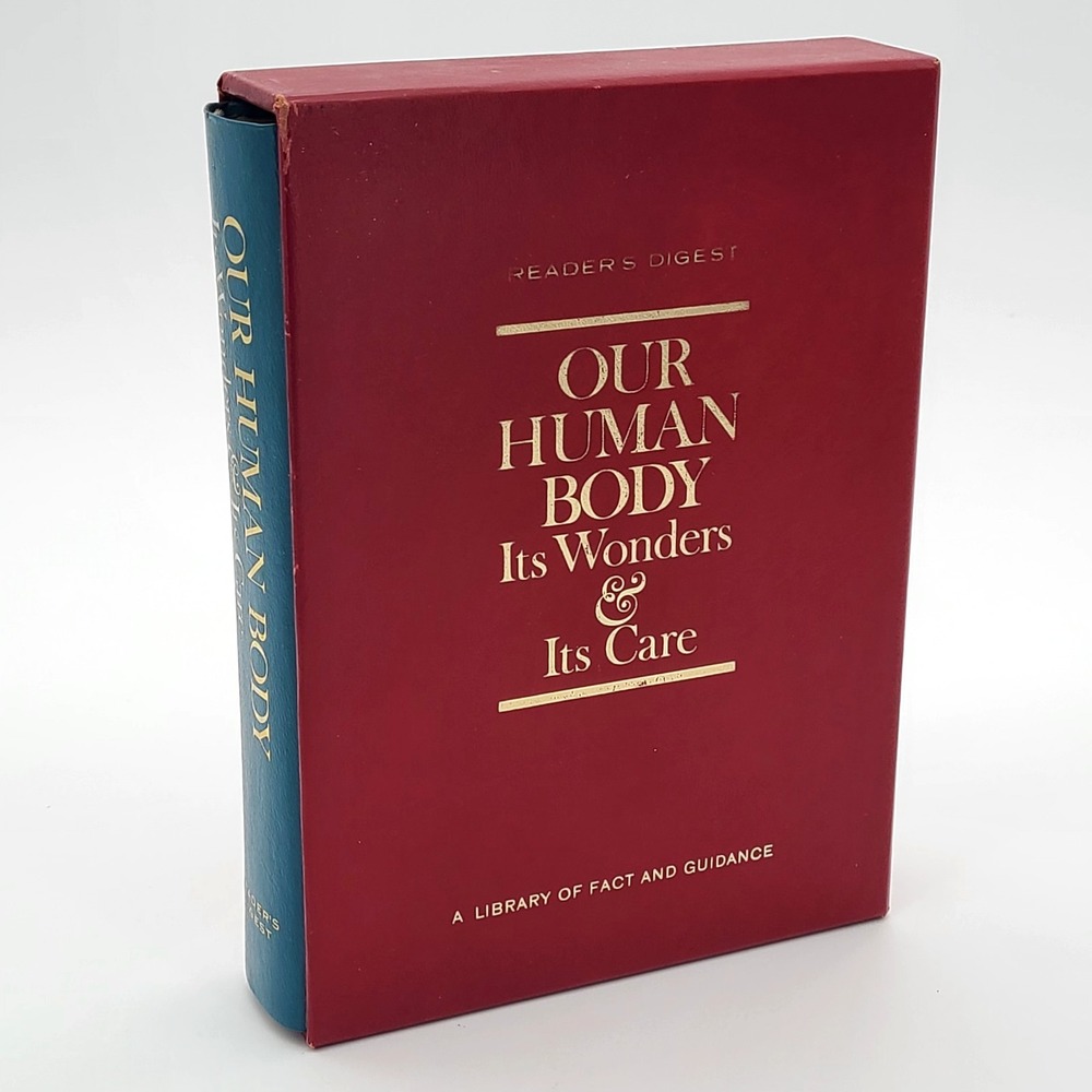 1962 Reader's Digest Our Human Body Its Wonders and Its Care  Slip Case Vintage